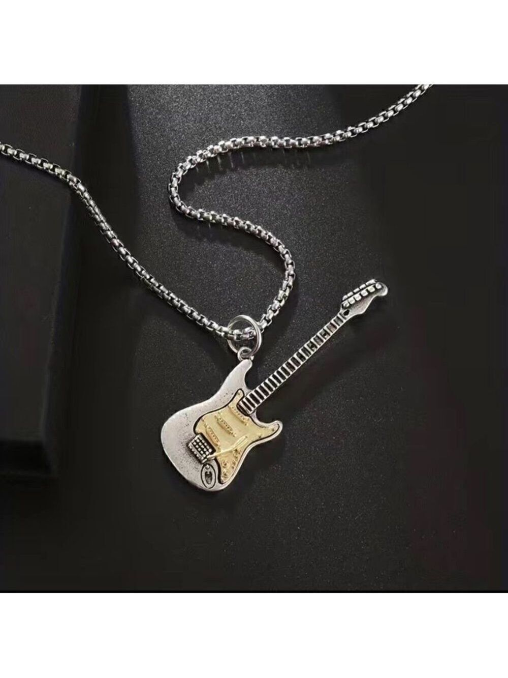 Large Guitar Rocker Necklace #737